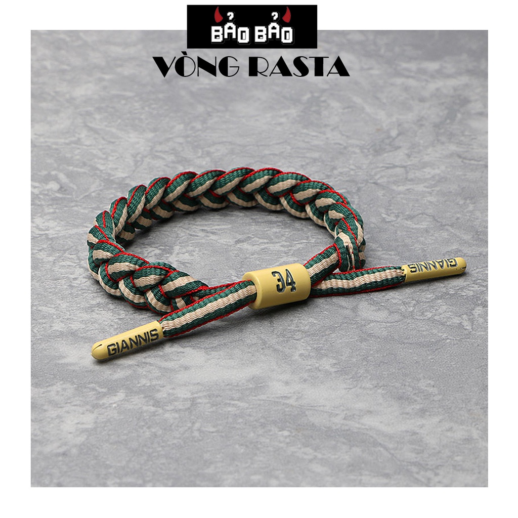 Vòng tay nam nữ Ras cá tính Giannis, lắc tay nam nữ handmade thời trang - Bảo Bảo Store