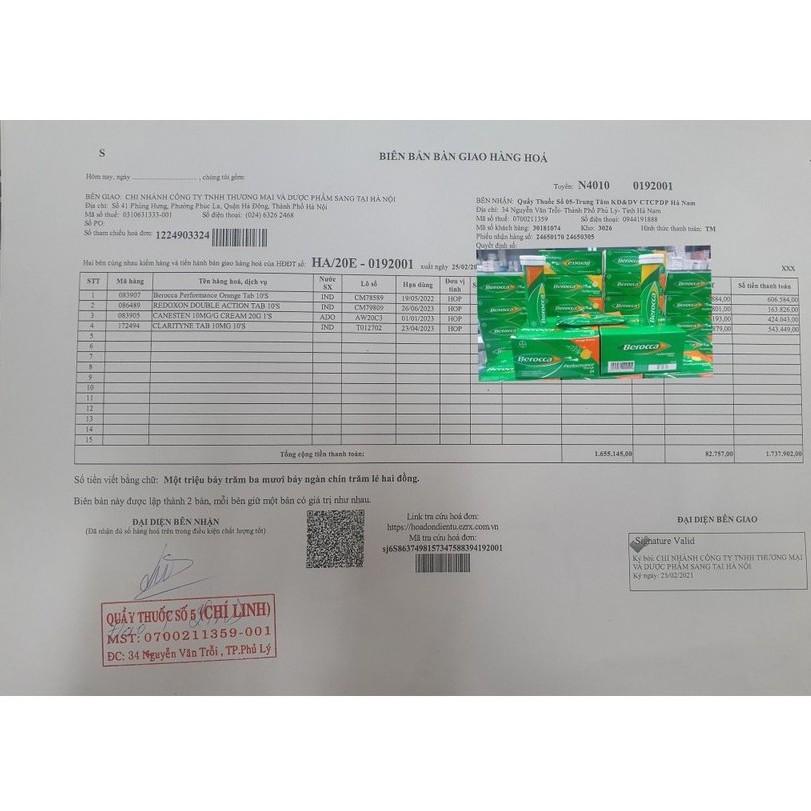 Viên Sủi Bổ Sung Vitamin C và Khoáng Chất Berocca Performance Orange Multivitamin Hộp 10 Viên