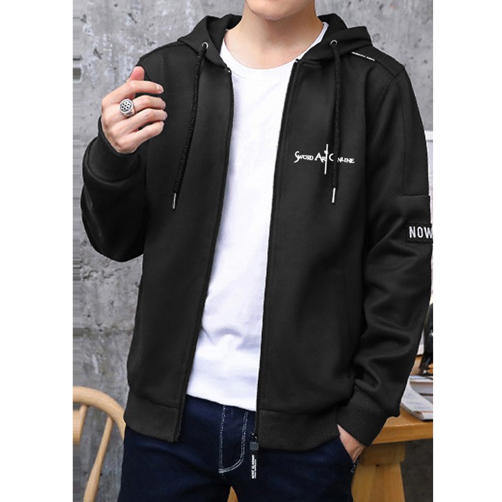 Combo Áo khoác S A O nam có mũ và găng tay ( M - L - XL - XXL) siêu chất