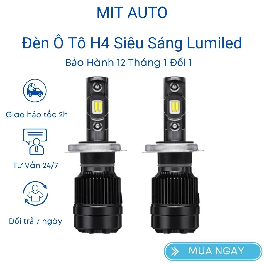 Bóng đèn pha led cho ô tô, tăng sáng 200% đủ chân đèn 45w 4200lm sử dụng chip Lumiled  siêu sáng điện 8-32v Mitauto