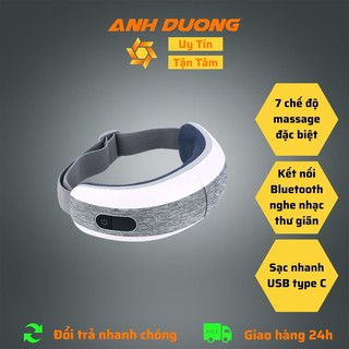 [HÀNG CHÍNH HÃNG] Máy Massage Mắt Azaki Az-e191 - Xung Nhiệt Bằng Tia Hồng Ngoại, Kết Nối Bluetooth Nghe Nhạc Thư Giãn