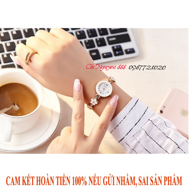 Đồng Hồ Nữ IE-LY Dây Hoa mai| Còn màu trắng| Ảnh thật