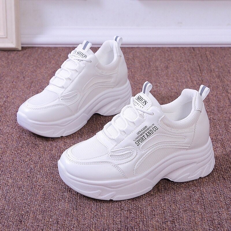 Giày  thể thao nữ độn đế 4cm AND CO siêu hot