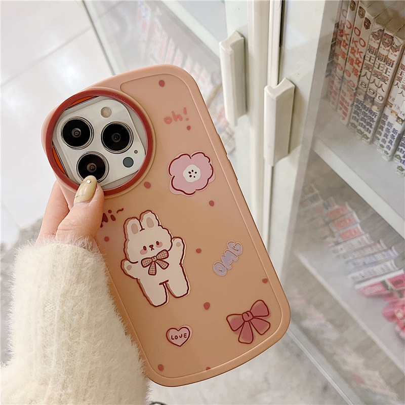 Ốp lưng iphone ốp Điện Thoại Chống Sốc Hình Thỏ Hoạt Hình Cho iPhone 14 13 12 11 PROMAX XS XR XSMAX SE2020 6 7 8PLUS