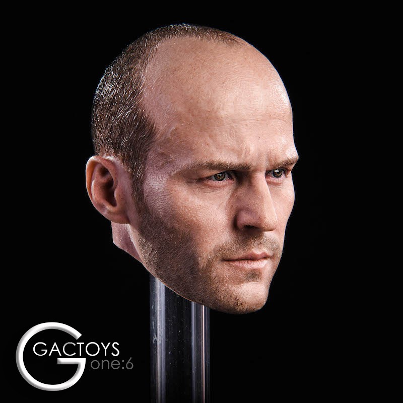 Mô hình đầu nam Jason Statham Head Male Frank Martin Phim Người Vận Chuyển tỉ lệ 1/6 - Chính hãng Gactoys