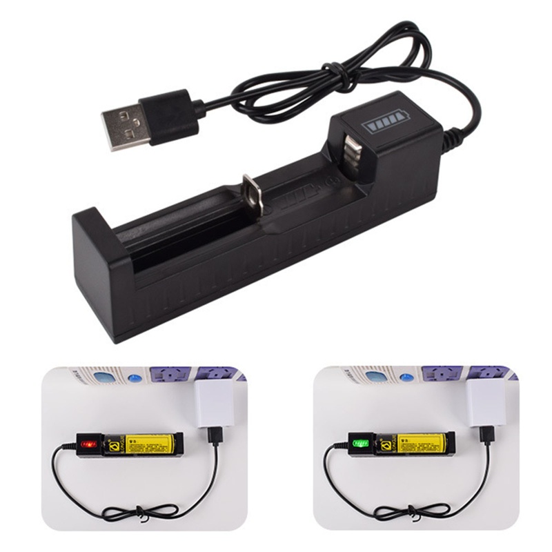 Bộ Sạc Pin Li-ion 1 Khe Cắm USB 4 2V 18650 18490