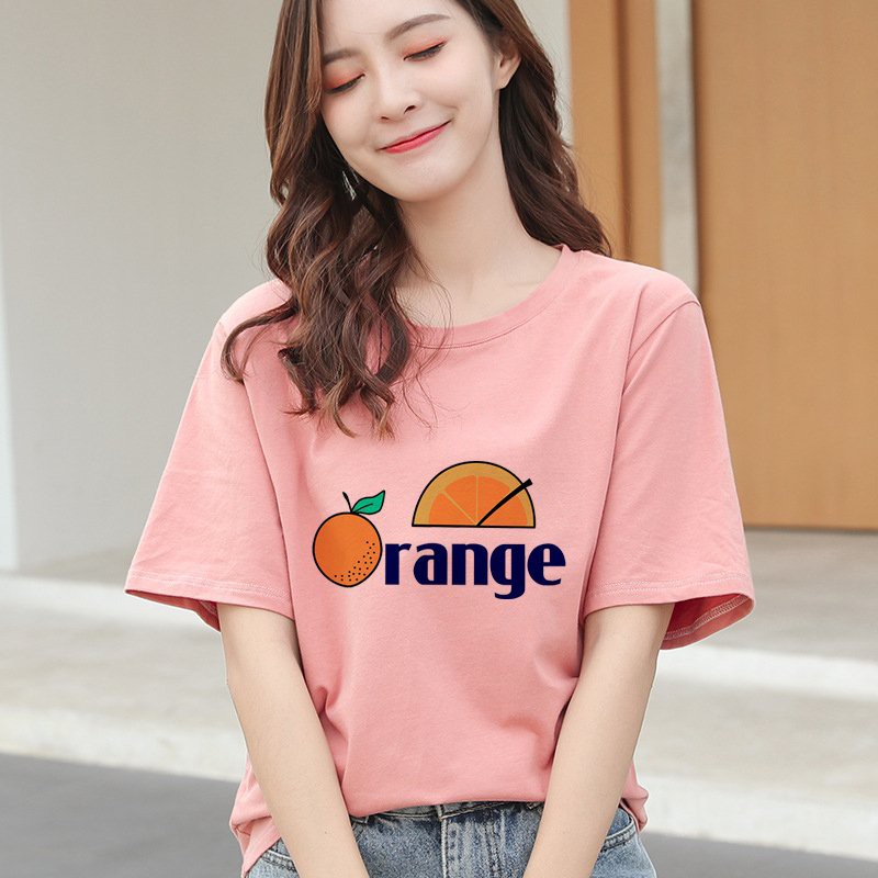 Áo Thun Tay Lỡ In Nhiệt Orange form Unisex nam nữ phong cách Ulzzang - Áo Phông Unisex Tay Lỡ In Orange ATIN09