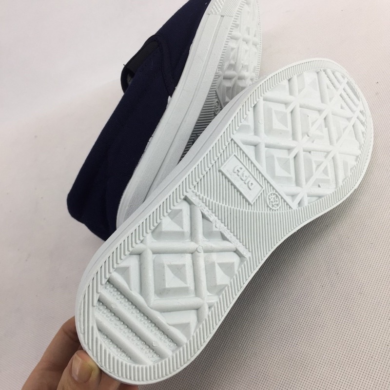 Giày vải Asia màu xanh đậm không dây