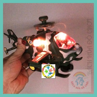 Đồ chơi bé trai 💖𝑭𝑹𝑬𝑬𝑺𝑯𝑰𝑷💖  MÁY BAY TRỰC THĂNG CAMO MÀU LÍNH (chạy pin nhạc đèn)