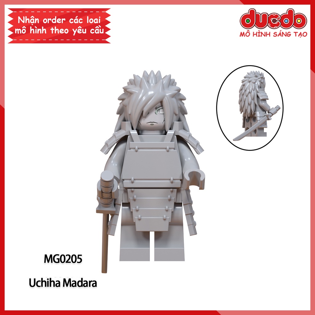 Minifigures nhân vật Naruto Senju Hashirama và Uchiha Madara- Đồ chơi Lắp ghép Xếp hình Mô hình Mini MG0204 MG0205