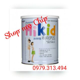 Sữa phát triển chiều cao Hikid vị vani 600 gram