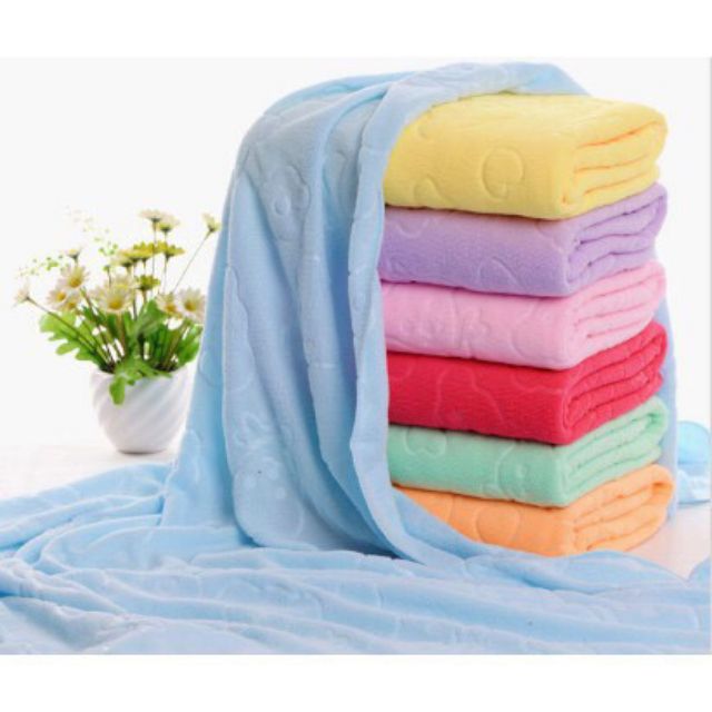 Khăn Tắm (ĐƯỢC CHỌN MÀU) Xuất Nhật Siêu Mềm Mịn Khổ 70x1,4M
