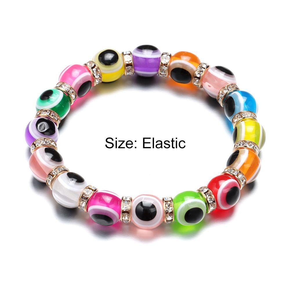 Vòng Tay Xỏ Hạt May Mắn Co Giãn Handmade Phong Cách Bohemian Thời Trang Cho Nữ