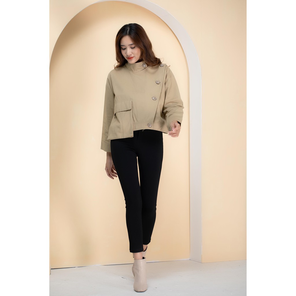 Áo khoác kaki nữ khuy vai A956 NỮ TNG