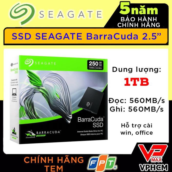 Xả Kho giá sốc Ổ cứng SSD 1TB Samsung/ Seagate Barracuda bảo hành 5 năm FPT