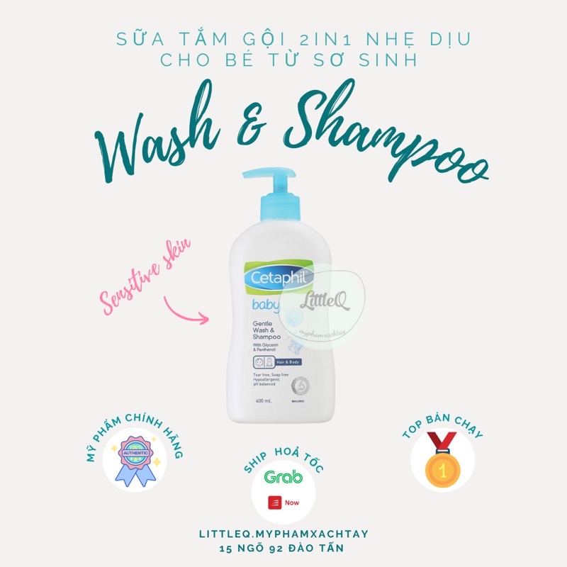 Sữa tắm gội 2in1 Celtaphil