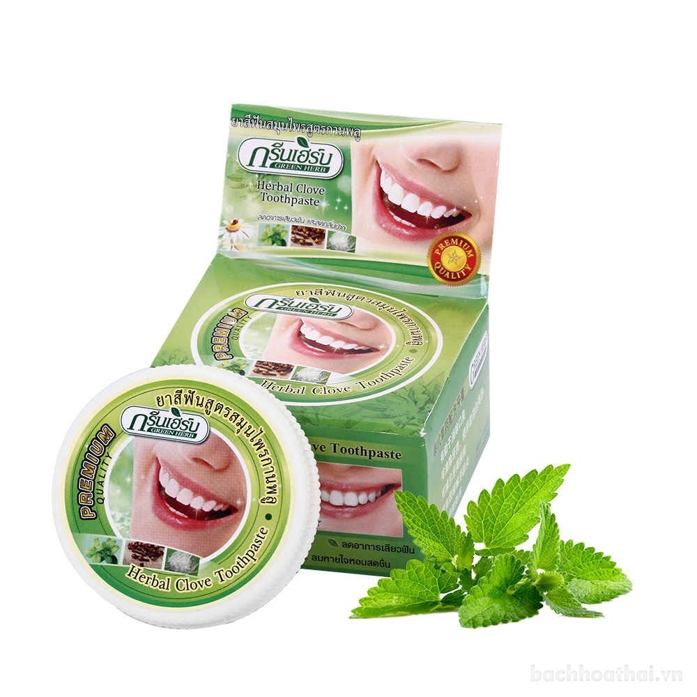 Set hai hũ kem đánh răņg thơm miệng trắŉg răņg Herbal Clove Toothpaste + Coconut Toothpaste