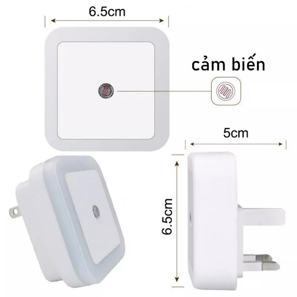 Đèn ngủ vuông cảm biến ánh sáng