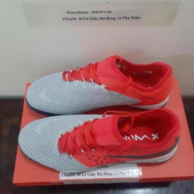 [Sale 3/3]Giày đá bóng TQ  Hypervenom PhantomX III PRO TF đỏ xám