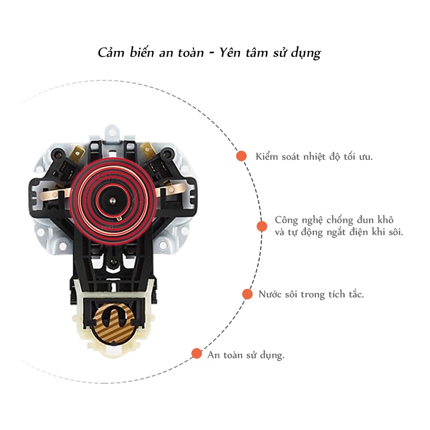 Ấm đun siêu tốc ArirangLife ZDH-A17L1, ấm siêu tốc thủy tinh cao cấp 1,7 lít- Hàng chính hãng bảo hành 12 tháng