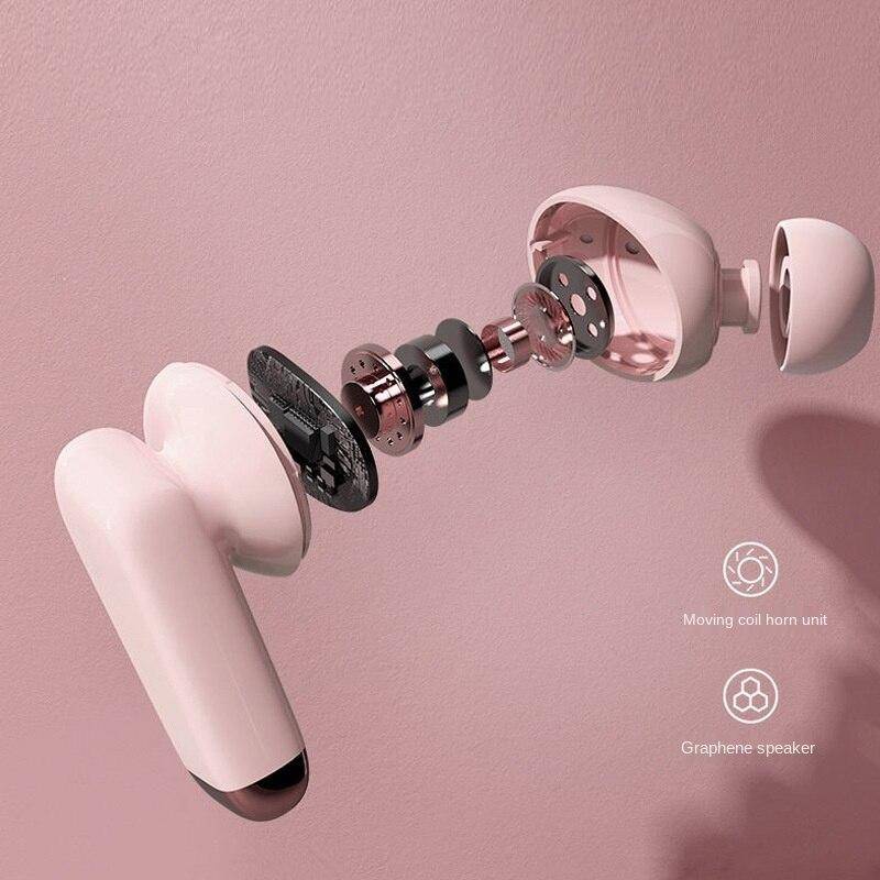 Tai nghe Bluetooth 5.0 không dây TWS phong cách thể thao dễ thương giảm tiếng ồn