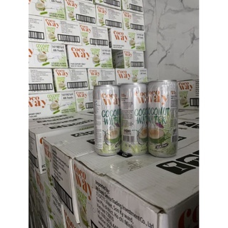 Lốc 6 lon nước Dừa Tươi có luôn cơm dừa cocoWay Thái lan lon 310ml