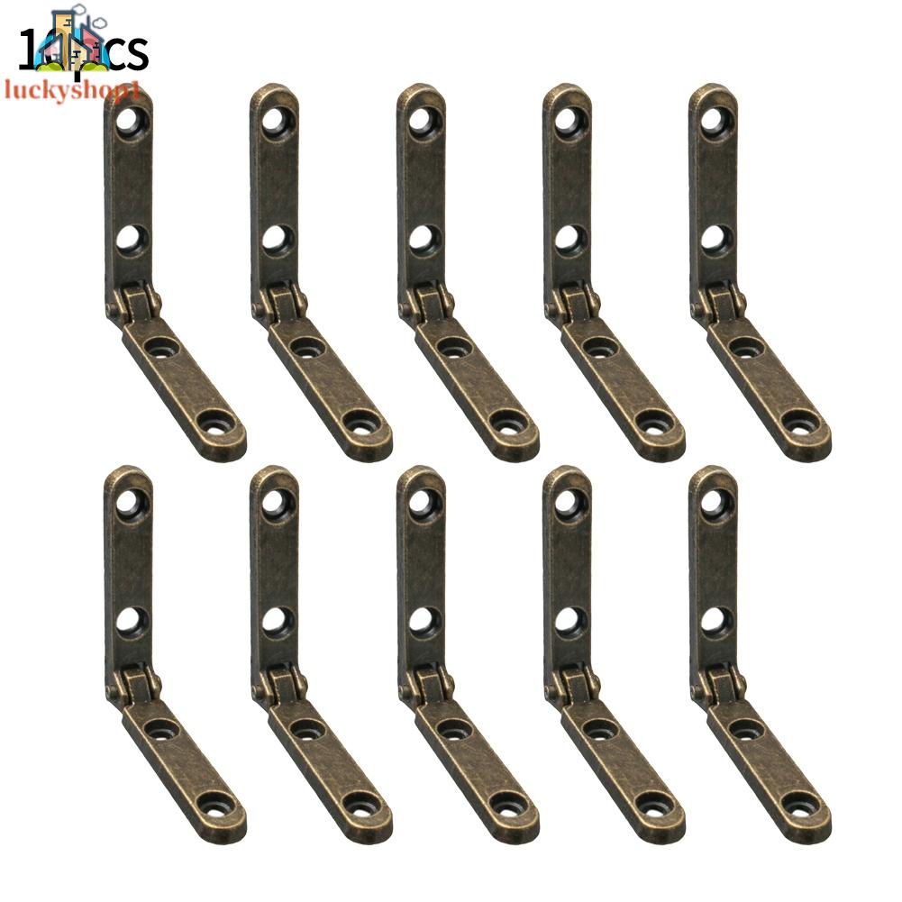 10pcs 90-degree rust-proof antique iron blue antique copper hinge with special screws (one 4 screws)
