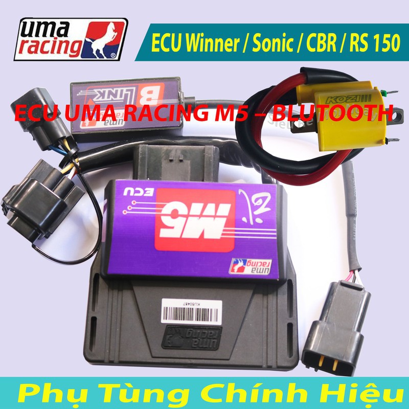 Combo ECU UMA M5 BLUTOOTH và Mobin Sườn Kozi Fi Cho WINNER, SONIC, CBR, RS 150