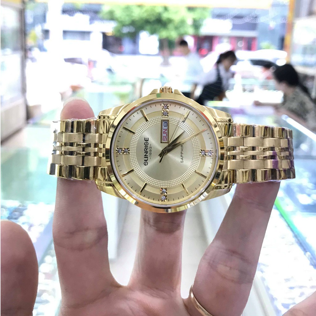 Đồng hồ Nam SUNRISE 1198SAV full hộp, thẻ chính hãng, kính sapphire chống xước chống nước tốt | BigBuy360 - bigbuy360.vn