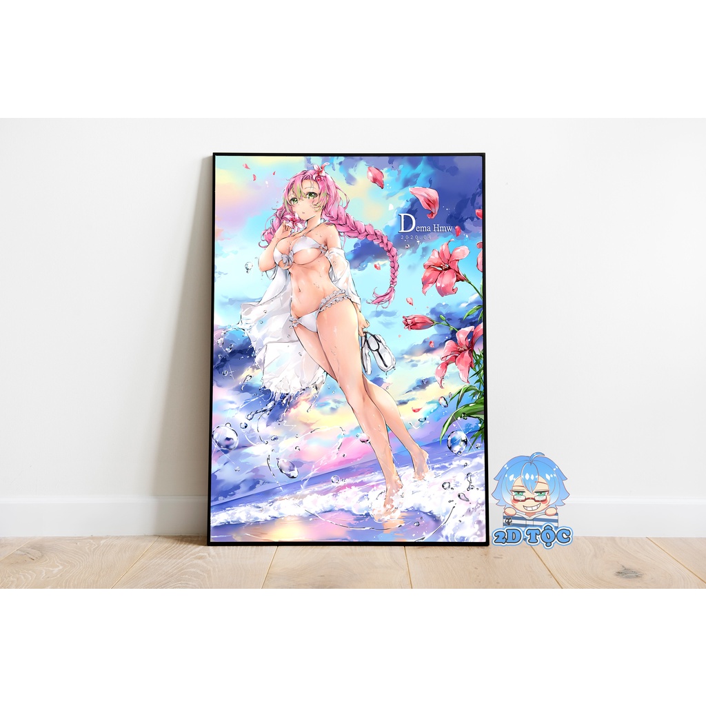 Poster A3 Kanroji Mitsuri (3) Anime Manga Kimetsu No Yaiba - 2D Tộc Shop