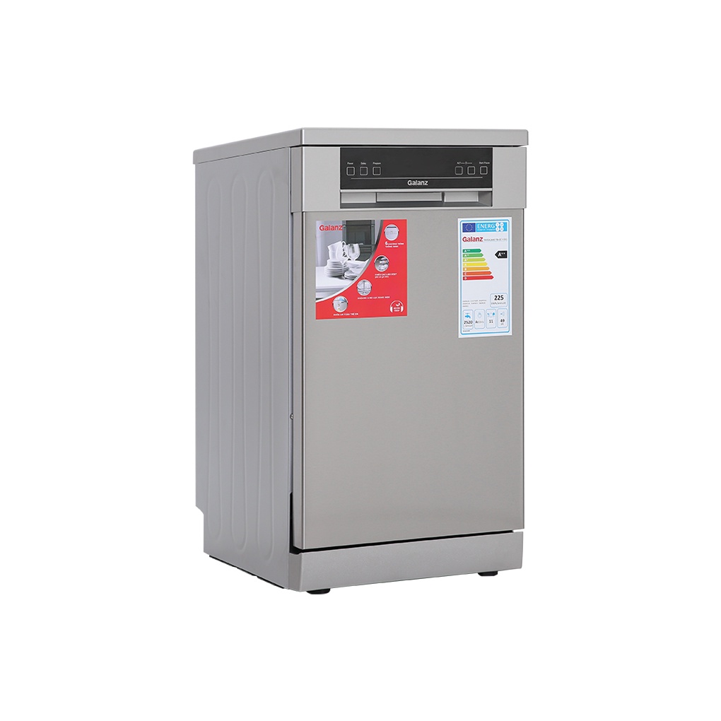 [W45A3A401M-0E1(SS)] Máy rửa chén độc lập Có Sấy Galanz W45A3A401M-0E1, Bảo hành chính hãng 24 tháng.