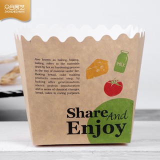 Túi cookie có đế Share and Enjoy kèm tag (set 10c)