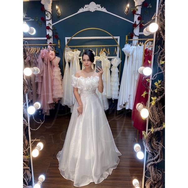 ĐẦM MAXI TRỄ VAI DÚN full size S/M/L /XL