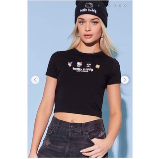 Áo croptop in mèo Kitty