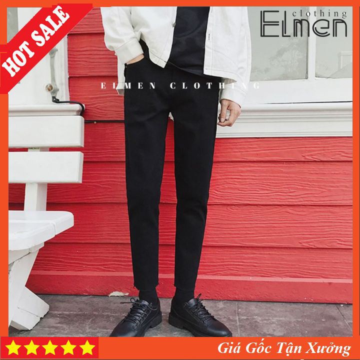 [ HOT SALE ] Quần Jeans Đen Rách Gấu Thời Trang, Phong Cách Nam Tính