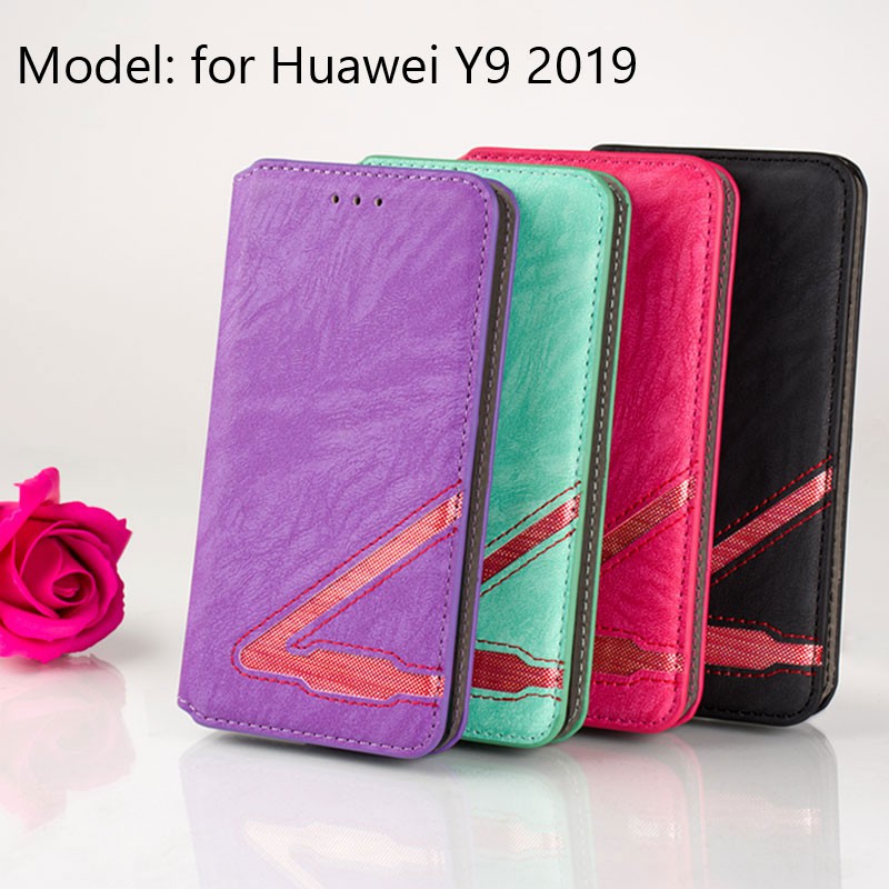 Bao Da Điện Thoại PU Thiết Kế Thời Trang Cho Huawei Y9 2019