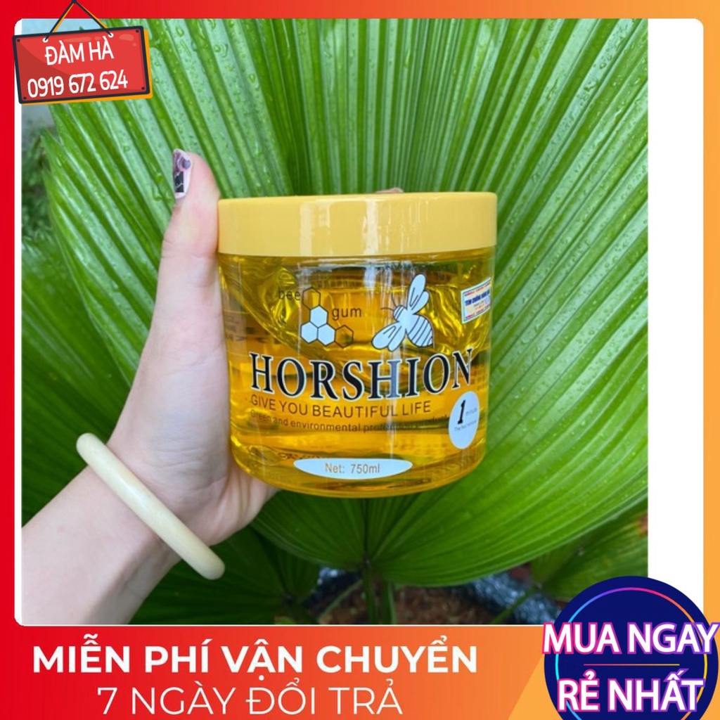 Gel Wax Lông Tay Chân Mật Ong Horshion 750ml