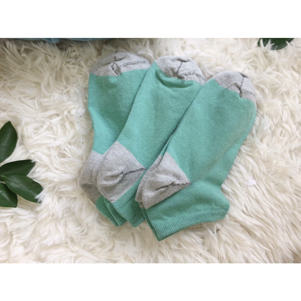 Tất nữ cotton cổ ngăn ngẫu nhiên 10 đôi