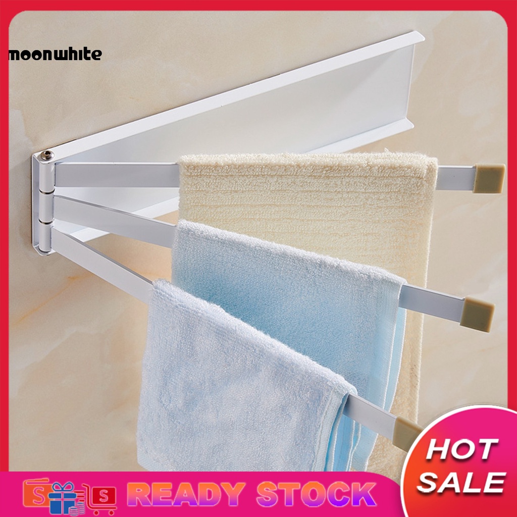 [Ready Stock] Home  Life Durable Towel Rack Foldable Towel Storage Holder Good Load Capacity for Home