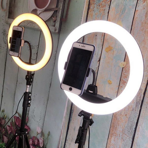 WHT New Style 2.1m Bracket 16cm/26cm/30cm Live Fill Light Anchor Beauty Ring Photography Lamp