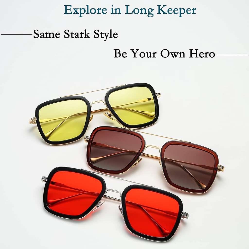 Kính mát Marvel tony stark 006 phong cách avengers iron man thời trang cho nam