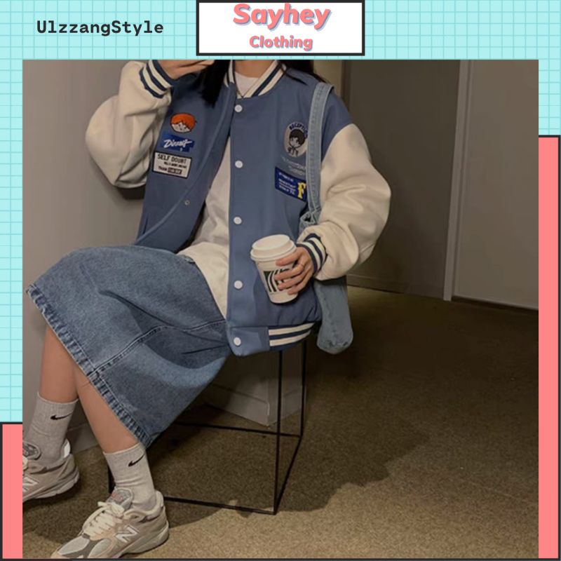 Áo Khoác Bomber Nỉ DINNERS Form Rộng Cardigan Phong Cách Ulzzang - Sayhey Clothing