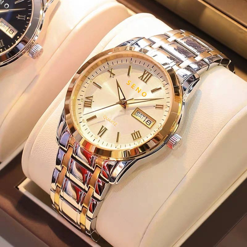 hồ đồng Authentic Swiss Automatic Machine Core Watch Male-Day Life Light không thấm nước Cặp đôi kim cương không cơ