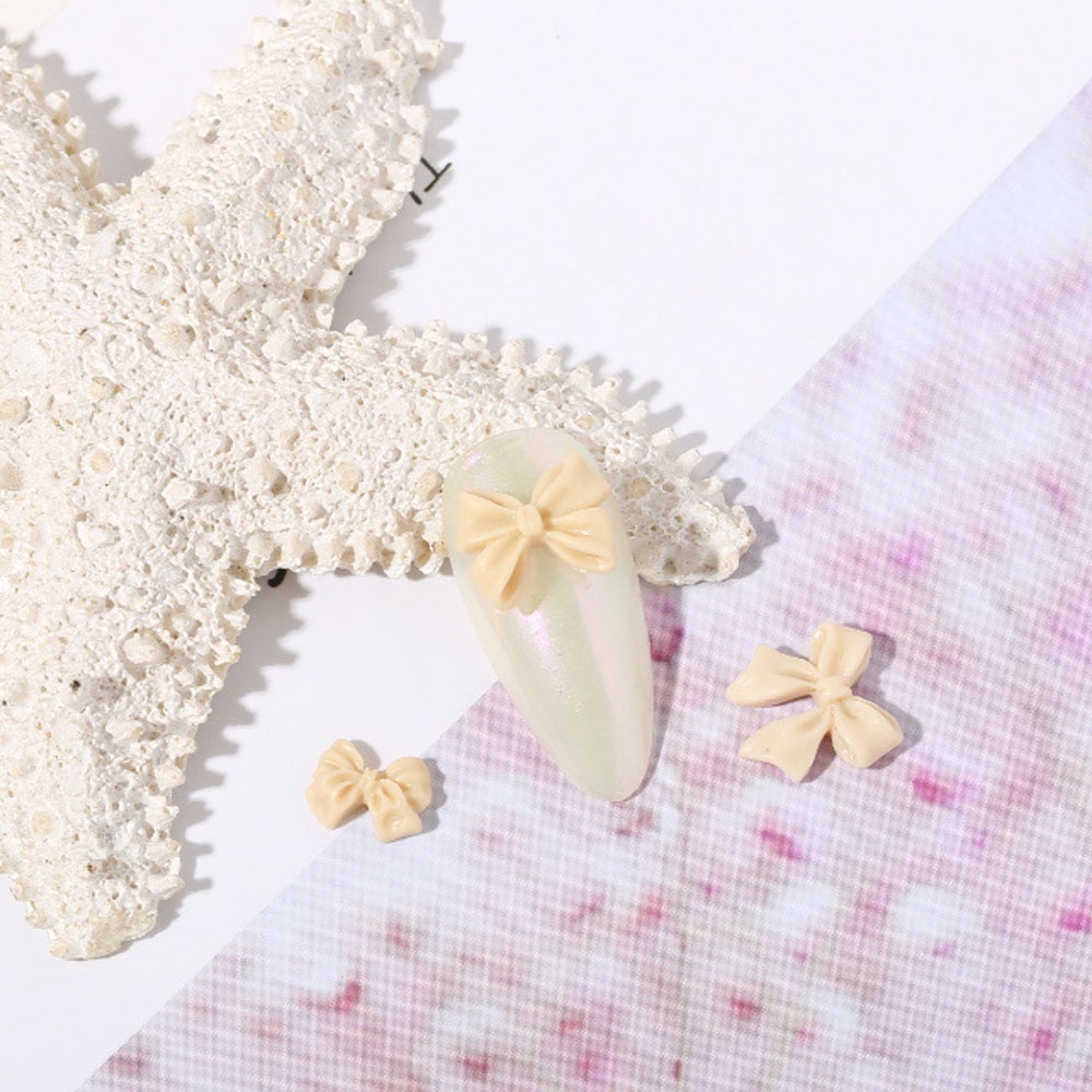 Bộ 20 Nơ Đính Móng Tay 3D Bằng Nhựa Resin Thời Trang|Phụ Kiện Trang Trí Móng Tay Xinh Xắn