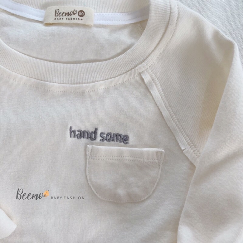 Áo thun cotton dài tay kiểu dáng basic cho bé trai bé gái mặc thu đông đi học đi chơi hãng Beemo