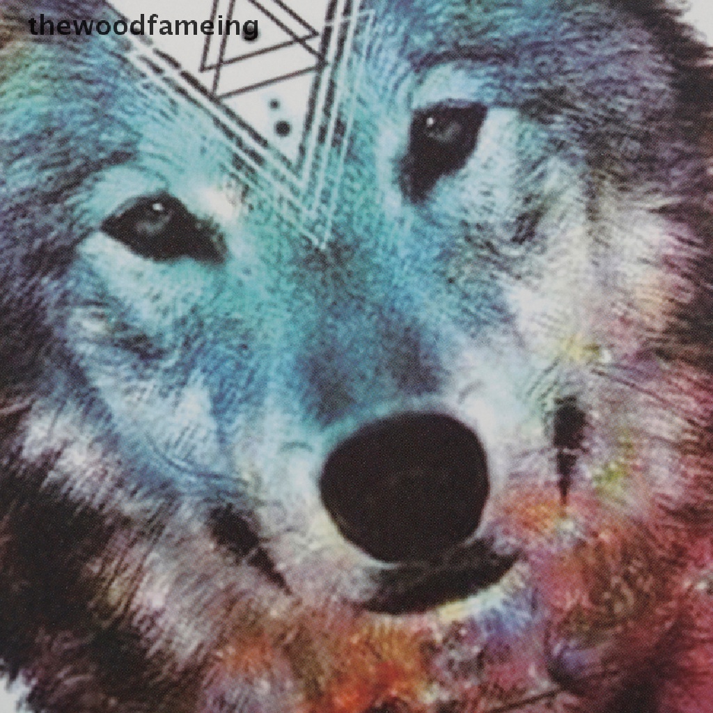 Hình xăm dán trang trí cơ thể tạm thời hình sói bò cạp rồng chống nước