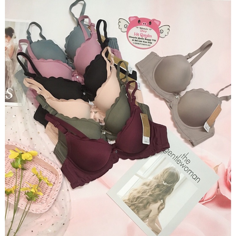 Áo lót, áo ngực GUIYILAI quả trơn mút kép 3cm có gọng, kiểu dáng điệu đà nữ tính, nâng ngực tạo khe siêu đỉnh