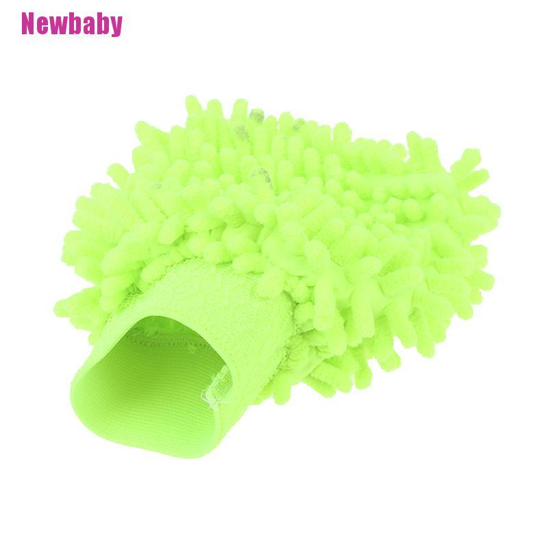 Găng Tay Rửa Xe Bằng Sợi Microfiber Chenille Mềm Mại Cho Xe Hơi