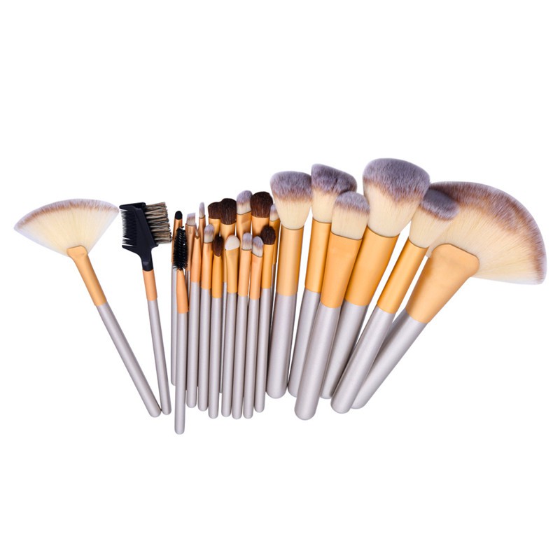 (hàng Mới Về) Set 24 Cọ Trang Điểm Kabuki Cán Gỗ Chất Lượng Cao | BigBuy360 - bigbuy360.vn