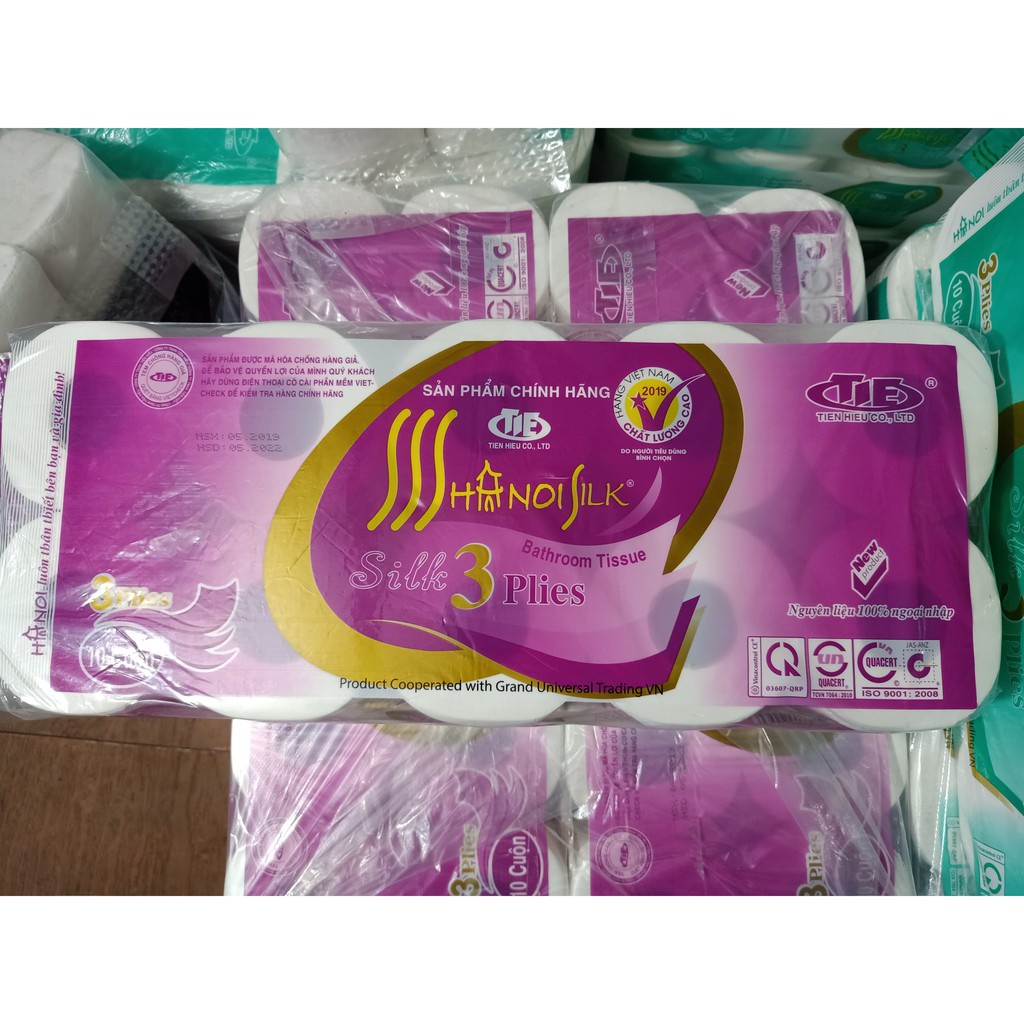 Giấy vệ sinh Hà Nội - Giấy 3 lớp cao cấp loại 1 nặng 1,6kg